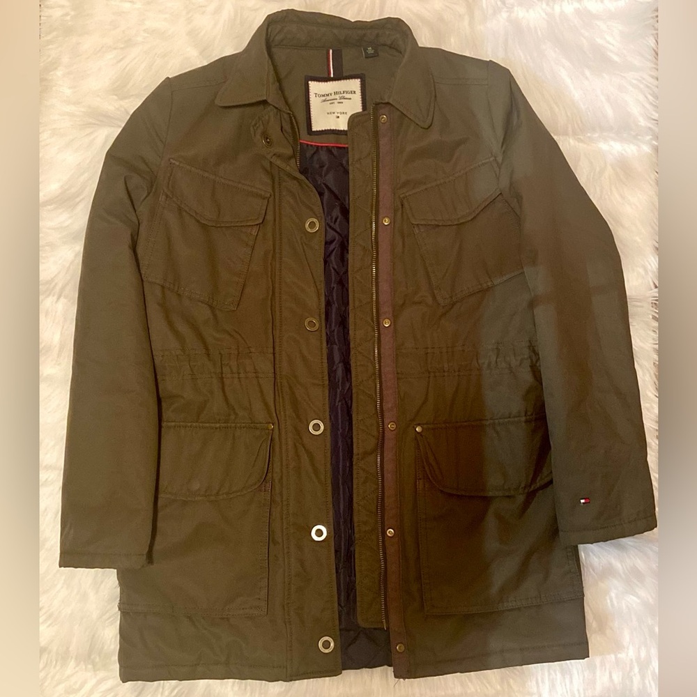 Tommy Hilfiger, Quilted Army Jacket, Women’s xs